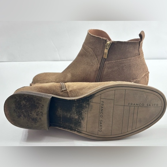 Franco Sarto Kelton Bootie - Tan Suede ๐ - Picture 7 of 9